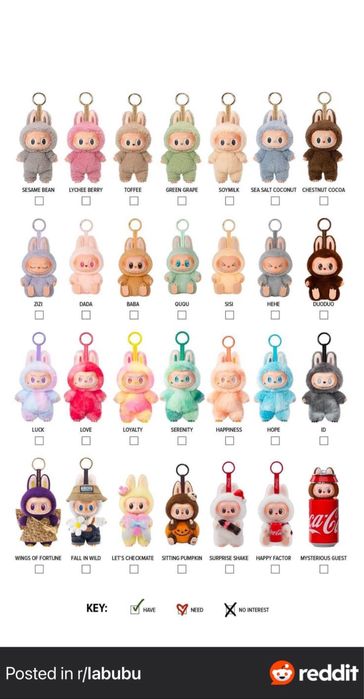 Играчка ключодържател Лабубу/ Labubu