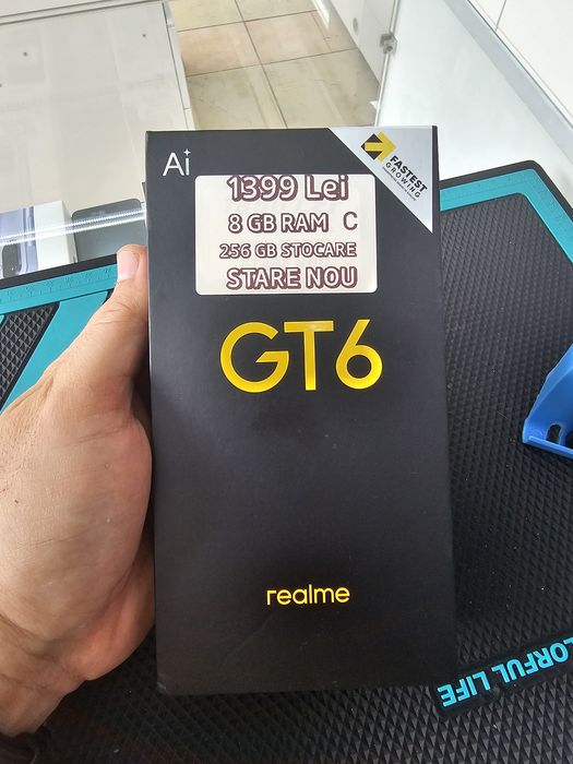 Realme GT6, 8/256 GB, Sigilat, Garanție