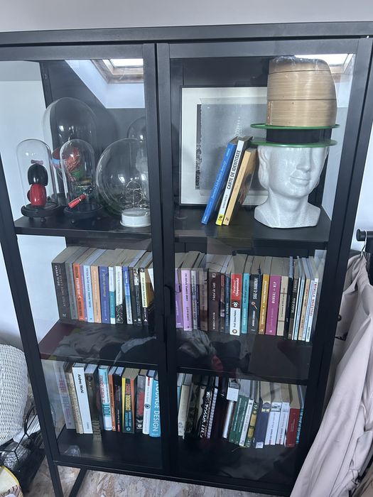 Vitrina sticla Jysk / biblioteca sticla