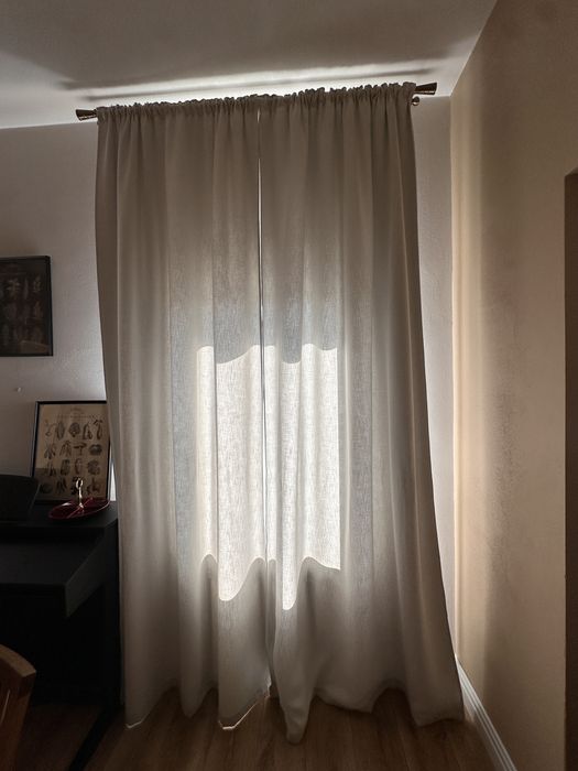 Draperie Hitra Jysk 4 buc alb/bej