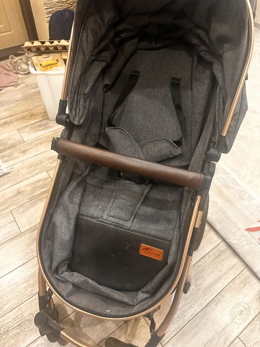 Коляска 3 в 1 Teknum, черный, серый