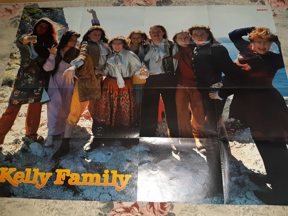 Hiper poster Kelly Family 110 cm x 80 cm verso Backstreet boys