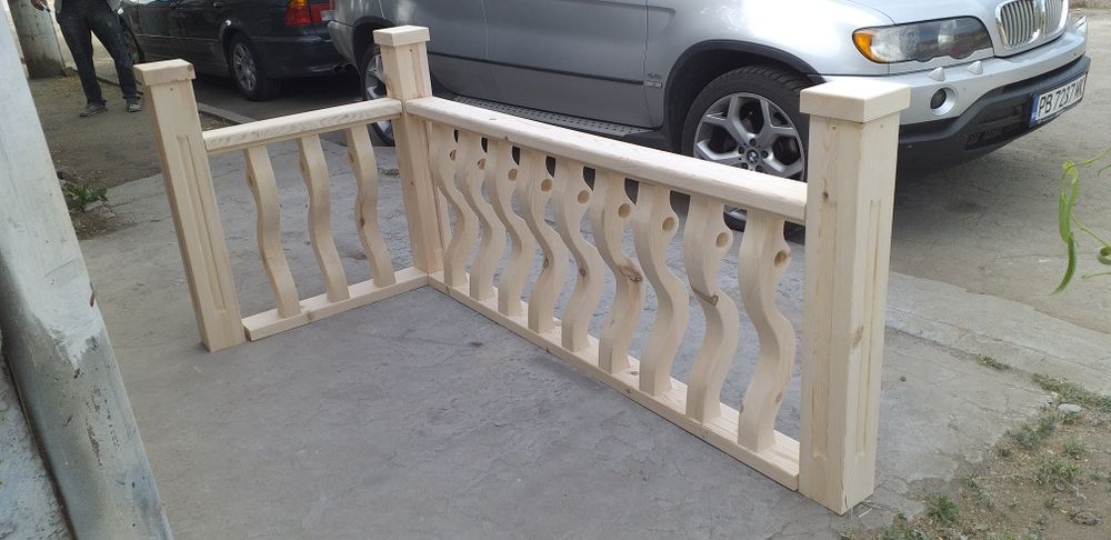 Дървен парапет Масивен