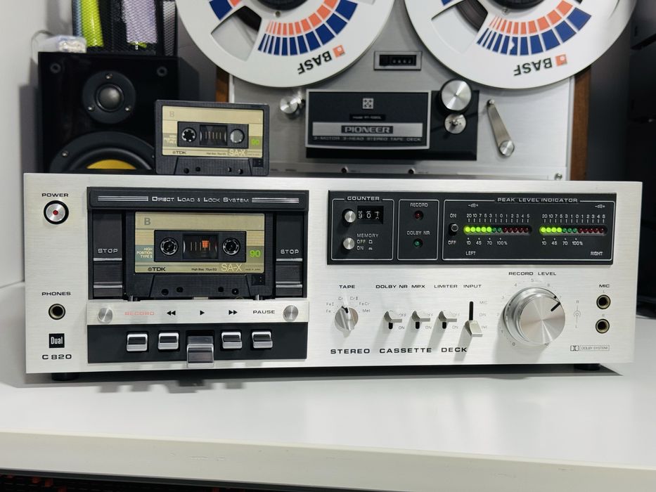 Deck de colecție DUAL C820,dolby,Mpx,Selector Tape,JAPAN,sunet