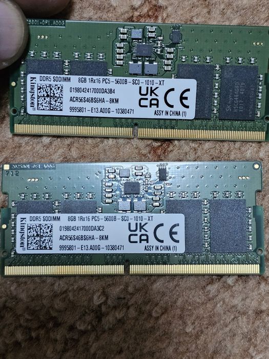Memorie laptop DDR5 16GB 5600mhz,  2x8GB
