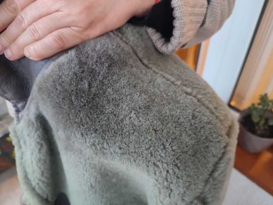 Мъжко ново кожено палто. "М" размер.