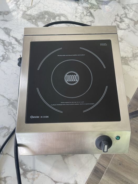 Aragaz cu inductie( plita profesionala), Bartscher, Otel inoxidabil, 3.5 kW, Argintiu