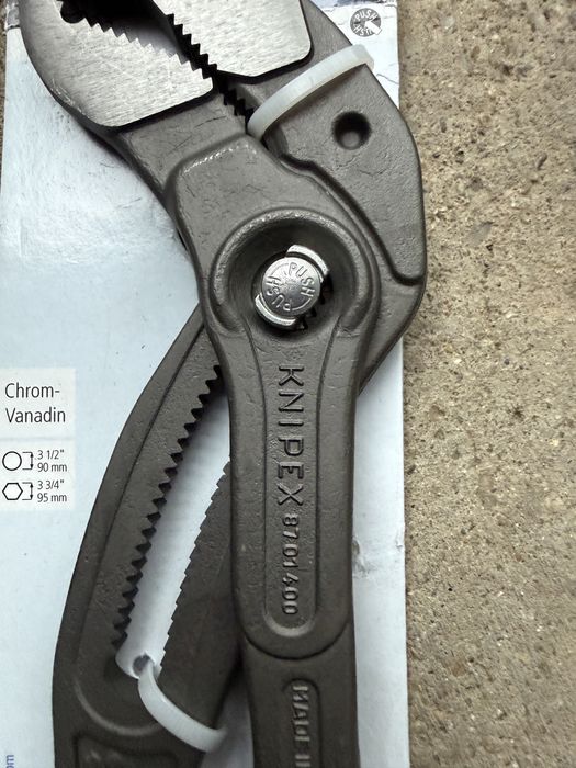 Cleste Papagal Knipex Cobra XL  87 01 400 Nou Chrom Vanadium