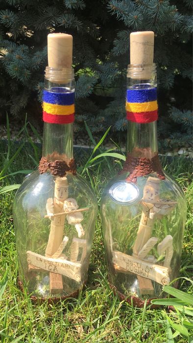 Sticle cu para sau sculptura interioara Cadou!