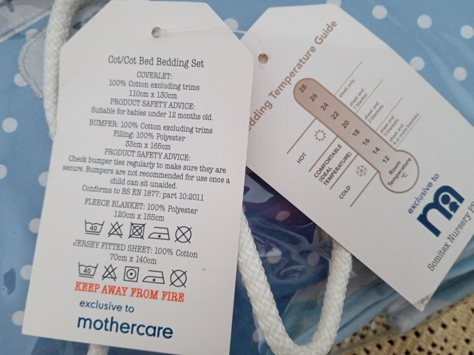 НОВ Пълен спален комплект за бебе Bizzi Growin My Little Soldier