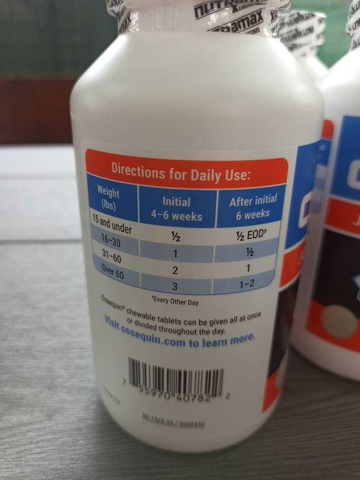 Supliment Articulații Câini Cosequin Maximum Strength (Adus din SUA)