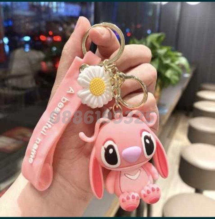 2 броя Светещ Ключодържател Лило и Стич, Ключодържател Lilo Stitch