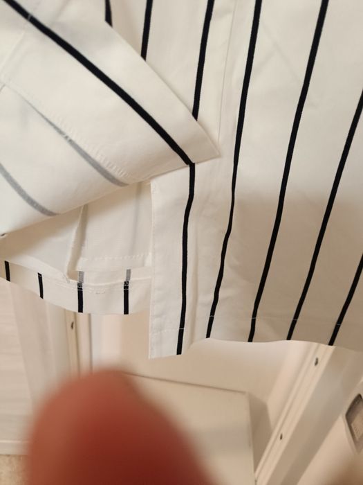 Fustă brand Steilmann măsura 48, albă cu dungi negre