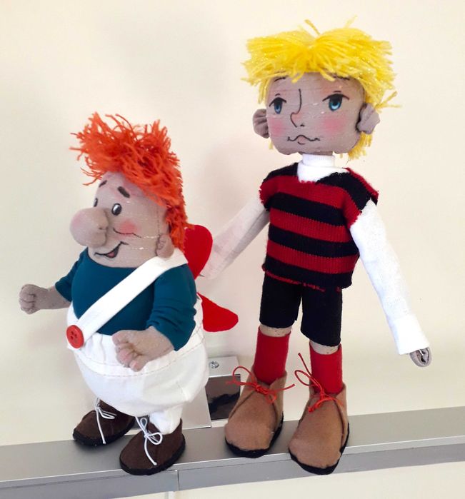 Кукла Карлсон. Фрекен Бок. Ръчно изработена.