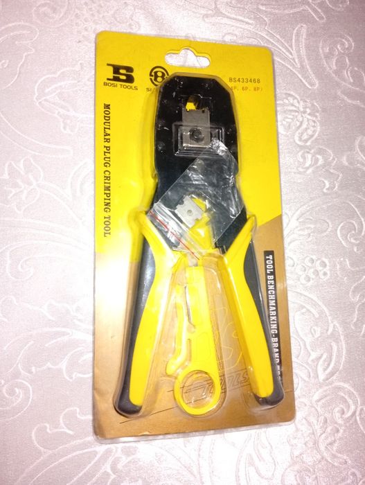 Клещи для обжима витой пары RJ45 кримпер обжим LAN