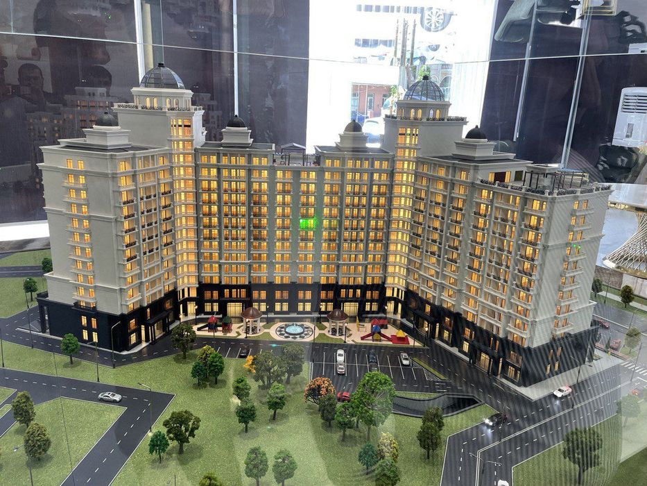 Новостройка коробка ЖК Метропол вид на телевышку ID: #3012