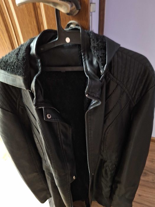 Кожено яке с подплата голям  размер