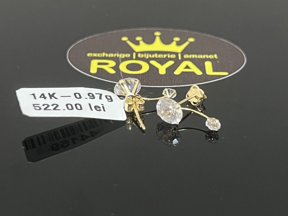 Bijuteria Royal CB : Cercei dama aur 14k 0,97 grame