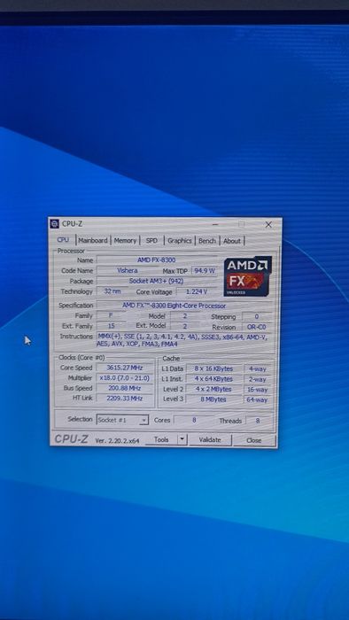 8 ядерный комплект AMD FX8300/16Gb RAM/матплата/кулер
