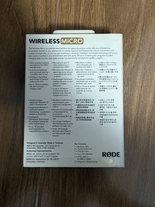 Sistem lavaliera rode wireless micro c SIGILAT