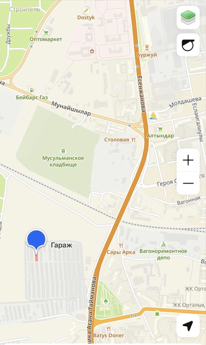 Г/к «чаган» продам гараж