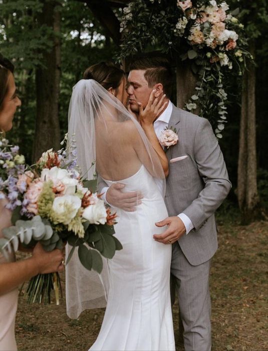 Сватбен воал дължина 100см.