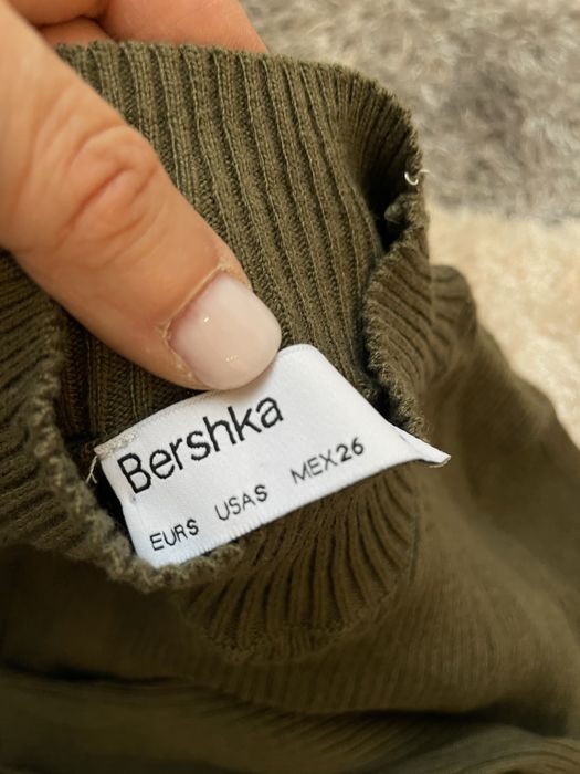 Дълга ластична рокля плетиво Bershka