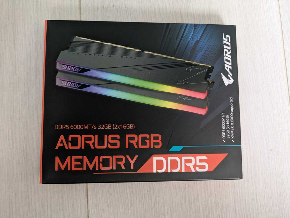 РАМ памет Gigabyte AORUS RGB DDR5 32GB 6000MT/s