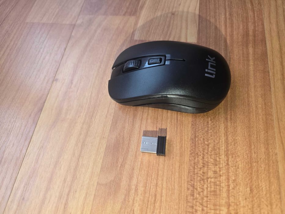 Link lkmos02 Wireless Mouse 1000 dpi 3 Buttons USB Receiver Black
