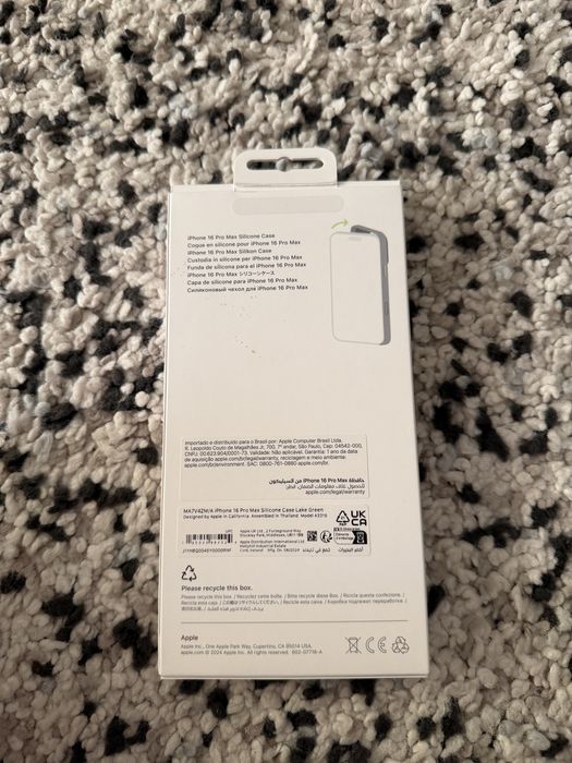 Husa Oroginala Apple pt iPhone 16 pro max verde