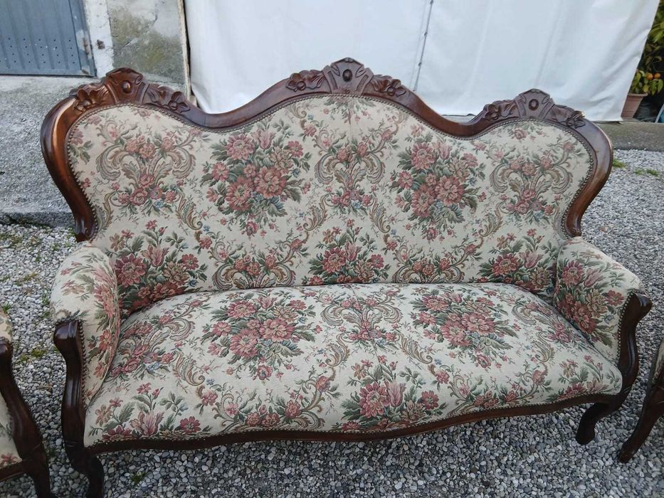 Canapea cu 2 Fotolii Stil Luigi Filippo