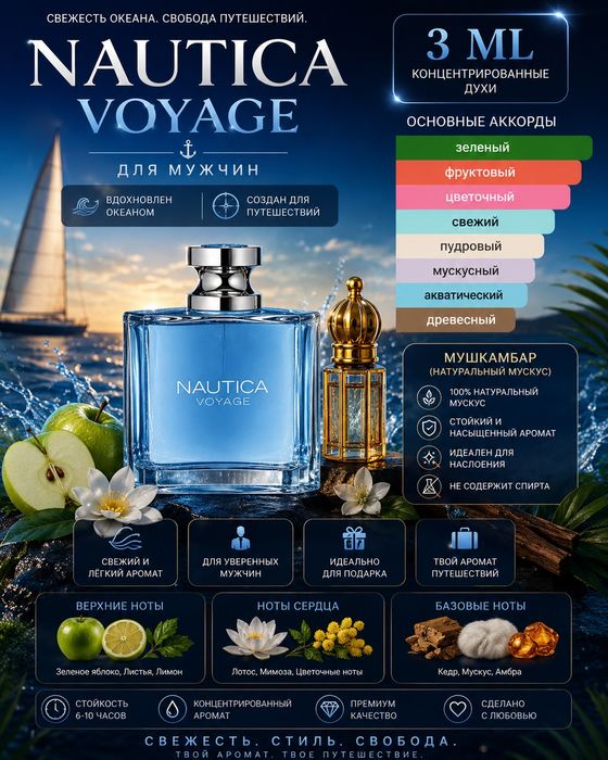 Voyage Parfyumeriya atir duxi parfume парфюмерия мужской духи пробник