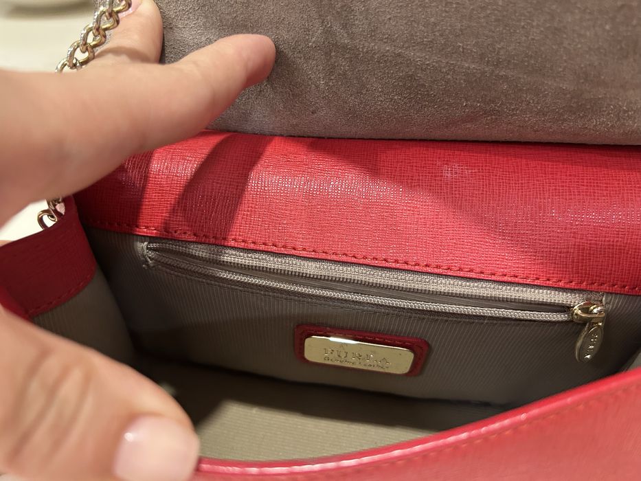 Чанта furla ,цвят малина