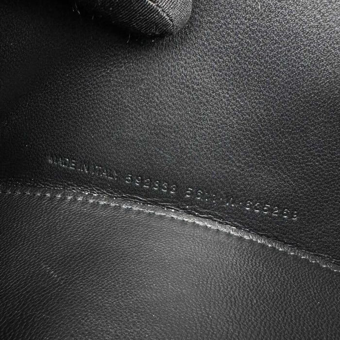 Geanta Balenciaga Hourglass, silver crocodile, 23x10x24cm, Premium