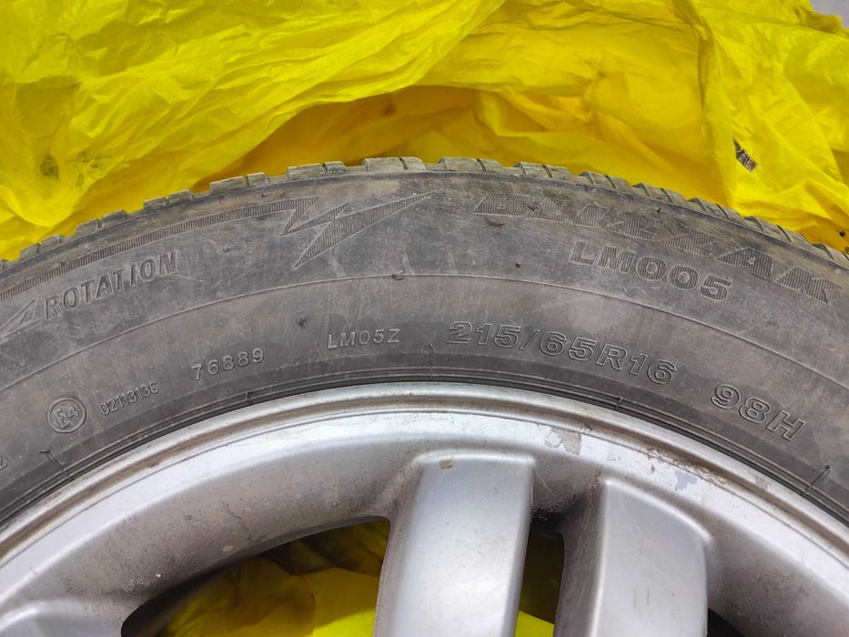 Джанти с гуми 16 цола 215/65R16	6.5Jx16 ET46