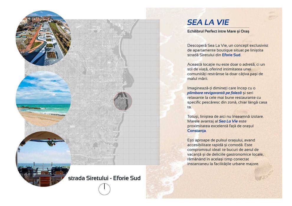 Sea La Vie Eforie Sud - Apartament 3 camere, boutique, aproape de mare