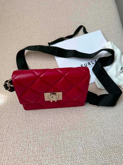 Чанта на Furla от естествена кожа модел FURLA 1927 SOFT MINI CROSSBODY