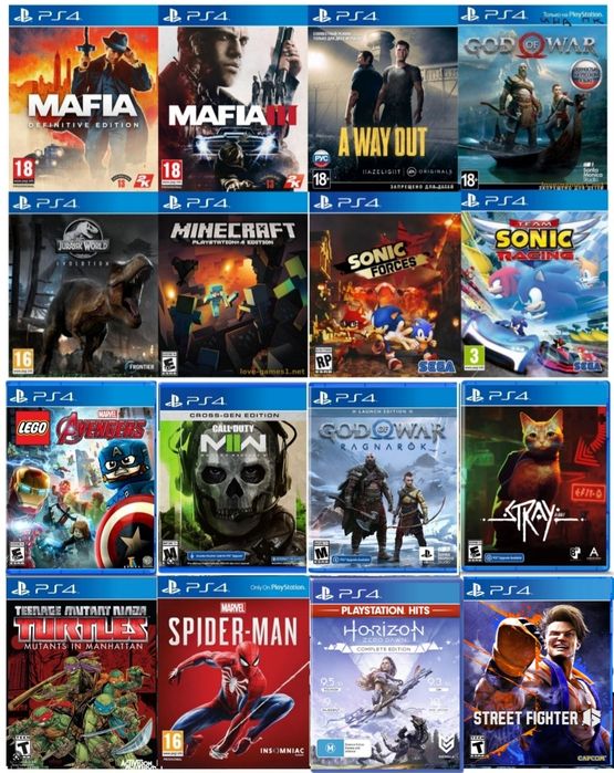 PlayStation 4 Slim 1ТБ  (Джойстик 2та) ичида 20та уйини бор