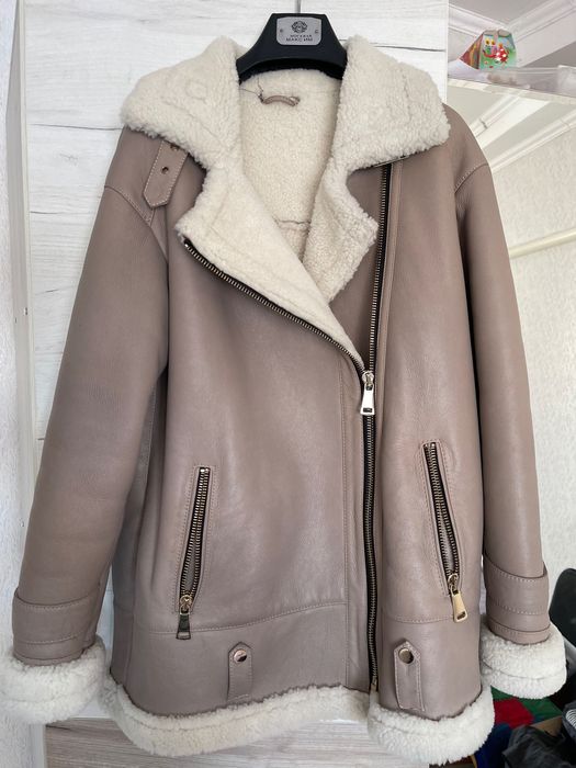 Натуральная дубленка авиатор