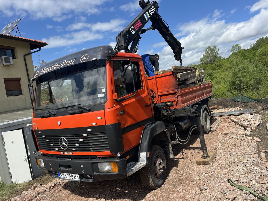 Транспорт на самосвал с кран над 3500кг