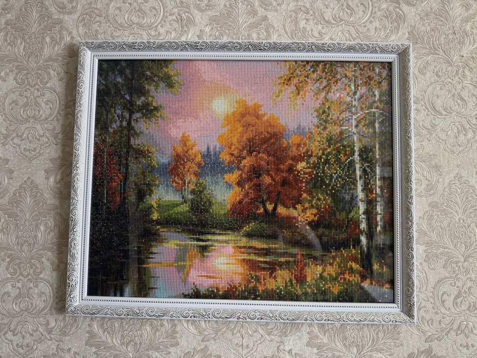 Картина в технике алмазная мозаика