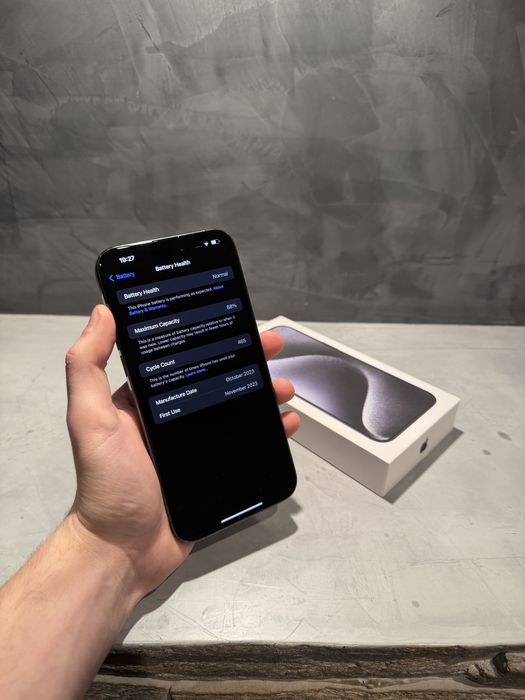 КАТО НОВ Iphone 15 Pro Max Blue Titanium