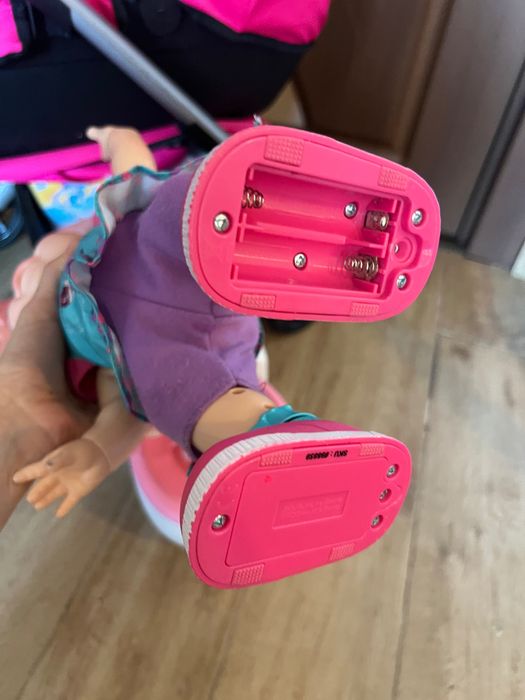 Количка за кукли chicco + кукла, baby born тоалетна