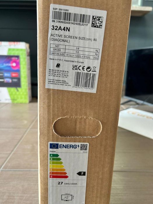Televizor LED Smart HISENSE 32A4N, HD, HDR, 80cm -D-