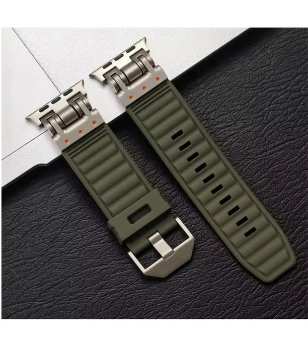 Curea Soft Titan Compatibila Ceas Apple Watch Husa Folie Silicon