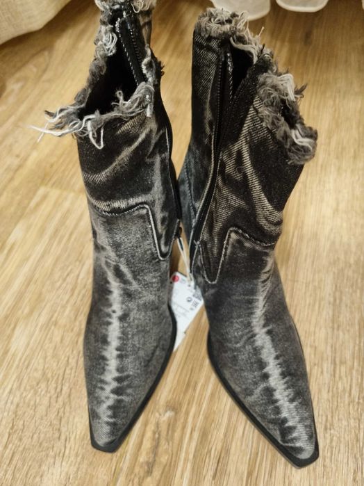 Botine DENIM stil ciocate