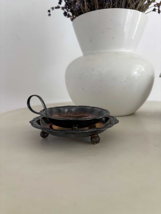 Set Rar WMF (1850-1890) - Infuzor de Ceai, Tavita și Sită Argintată