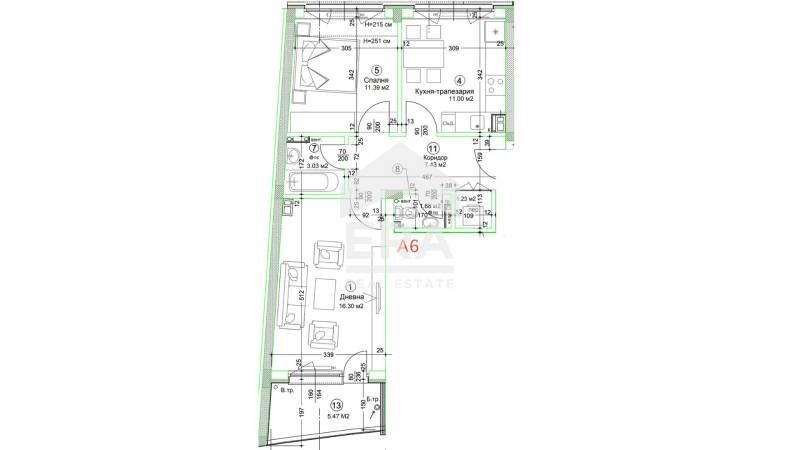 Продава се Двустаен апартамент в Русе, Център - 87 кв.м за 1650 €/кв.м - Снимка #4