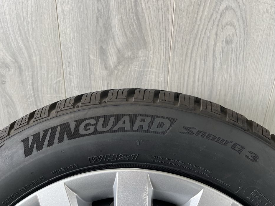 Джанти 15 цола 5х100 за Шкода Фабия, Рапид със зимни гуми 185/60/15