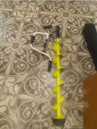 зимний бур iceberg 130, с адаптером под шуруповерт